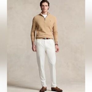 Polo Ralph Lauren tan 1/4 zip sweater. Size M. Great gift! Perfect condition!